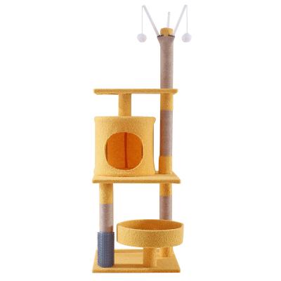 China New Products Custom Cat Climbing Tree Cat Scratching Post Viable Cheap Prices for sale