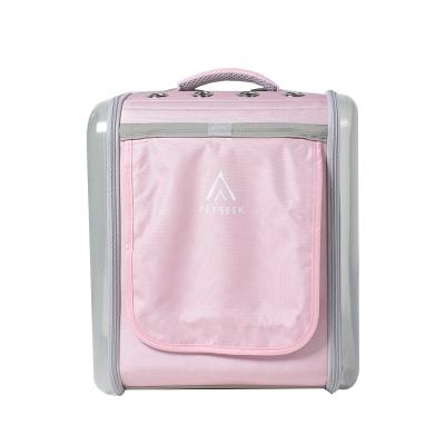 China Large Capacity Eight Viable Circulation Ducts Transparent Backpack Cat Bag for sale