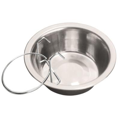 China China Factory OEM Service Stainless Steel Food Bowl Sustainable Material Pet Supplies Hanging Dog Bowl for sale