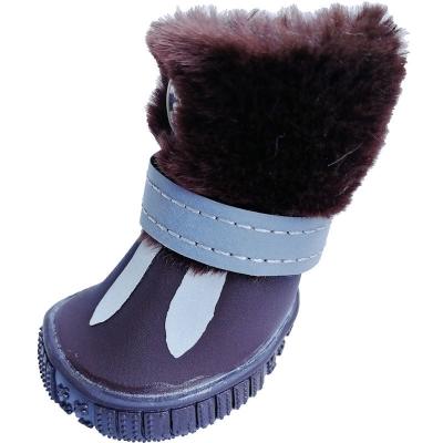 China Viable Dog Shoes Pet Shoes Cotton Snow Boots Autumn And Winter Waterproof Thick for sale