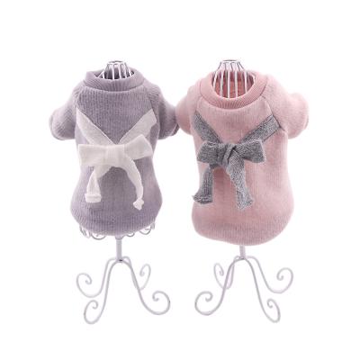 China Latest Promotion Viable Price Hot Sale Lavender Made Dog Clothes Bowknot Pet Vest for sale