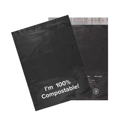 China E-ccomerce custom eco friendly recycled compostable black biodegradable polymailer poly mailer bag plastic mailer for sale