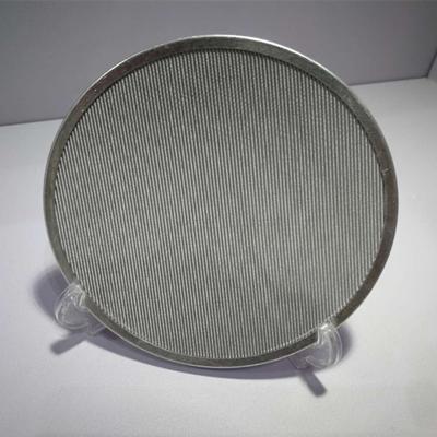 China Acid Resistance AISI304 316 Stainless Steel Wire Mesh Metal Filter Disc With Edges for sale