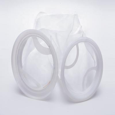 China Plastic Ring 7inch x 32inch PP Nylon Water Food Grade PE Mesh Aquarium Liquid Filter Bag For Filter Fish Tank for sale