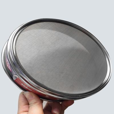 China Standard Plain Weave 30um Laboratory Stainless Steel Wire Mesh Test Sieve for sale