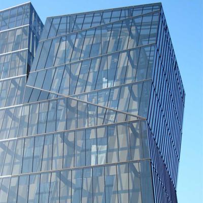 China Modern Aluminum Cladding Energy Saving Window System External Building Glass Facades For Commercial for sale