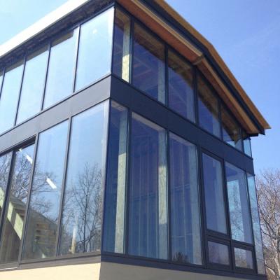 China Buildingsdubai Modern Aluminum Frame Facade Competitive Price Glass Curtain Wall Profile for sale