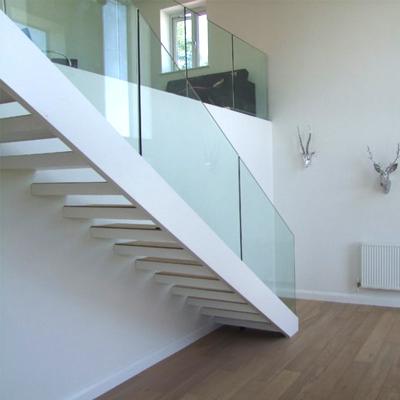 China Stainless Steel Modern Stair Railings Railings Post Balcony Modern Design Glass Railing for sale