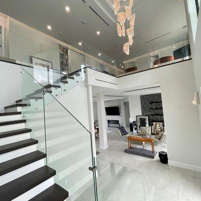 China Wholesale Price Safety 6Mm 8Mm 10Mm Modern Clear Tempered Toughened Toughened Glass Staircase 12Mm Railing Railings For Sale for sale