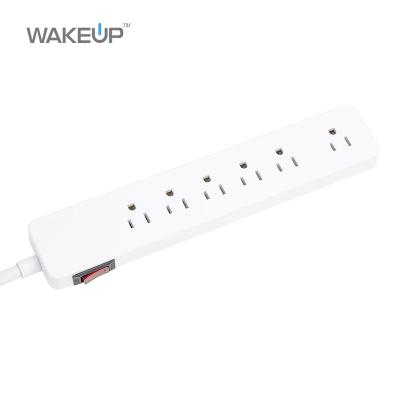 China ETL&cETL Residential / General Purpose Listed Surge Protector 90J 6 Outlets Fast Load With Switch Power Bar On for sale