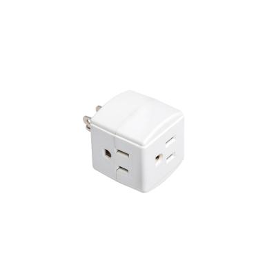 China Residential/General Purpose ETL and cETL 3 Outlet Wall Adapter Tap Three Prong Mini Plug Portable Travel for sale