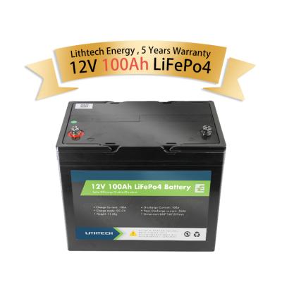 China Free shipping RV/Marine/Boat/Solar storage lithium battery pack lifepo4 12V 100ah battery pack 1200W 2400W 12.8V 100ah 24v 100ah for AGV solar system in USA for sale