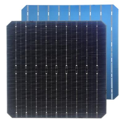 China High Efficiency Solar Cells 166MM Black Light Blue OEM For Solar Module Customized M166PERC for sale