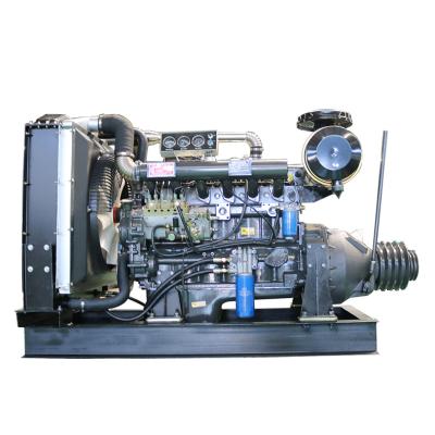 China R6105IZLP Weifang Ricardo water cooled 150KW 2000RPM 200hp diesel engine with clutch and pulley for wood chipper crusher machine power for sale