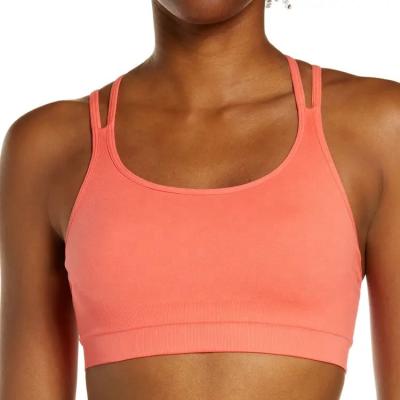 China Breathable Wholesale Sports Bra Women Custom Logo Gym Fitness Wear High Impact Sports Bra for sale