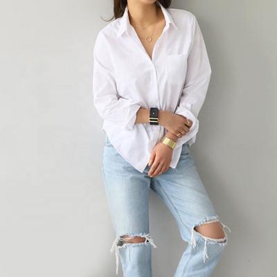 China OEM Anti-Shrink Shirt Woman Shirt Elegant Women Blouses Ladies Blouses Top &Amp; loose shirts collar for sale