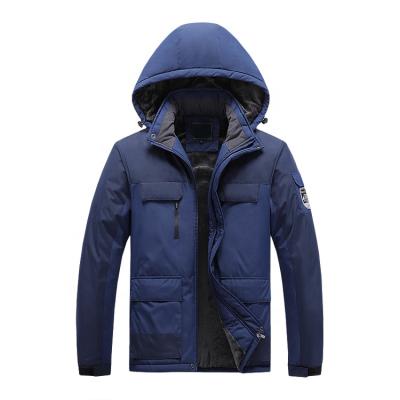 China OEM QUICK DRY large size plus waterproof windproof jacket Cotton-padded thick cotton-padded camping jacket velvet jacket for sale