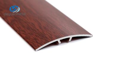 China 6063 Aluminium Tile Trim Threshold Strip Transition Trim Laminate Carpet Surface Treatment Wood Grain for sale