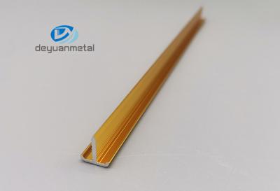 China Aluminum T Profiles Tile Trim Transition Strip For Wall Decorated for sale