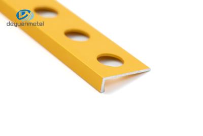 China ASTM Approved Aluminium L Profiles Edge Trim 4mm Depth for sale