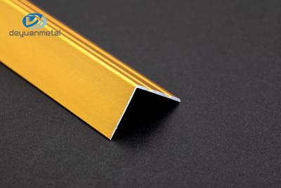 China 6063 Aluminium L Profiles 1.5mmx2mm rustproof Anodized For Decoration Trim Angle for sale