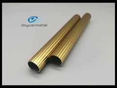 Wooden Grain Aluminum Pipe Tube Antirust Electrophoresis Surface 6061 T6