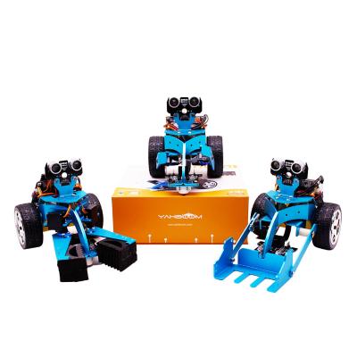 China Yahboom 3 in 1 Hellobot Coding Toy Car Maker Education Kit Powered with Microbit V2 for Kids 170mm*120mm*135mm for sale