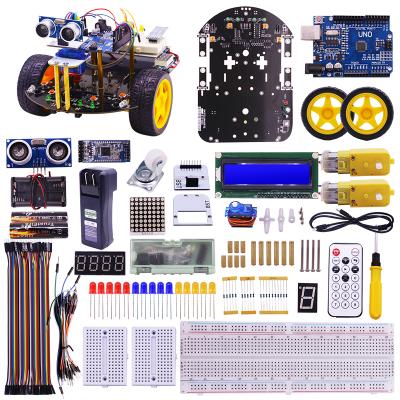 China Yahboom 2WD Robot Car Smart Sensor Kit Include Breadboard for Education Scratch3.0 Programming Support 18.5*15.5*13.2cm for sale