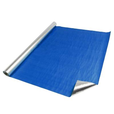 China Industrial Anti Glare Woven Thermal Fabric Aluminum Foil Material For Metal Roof for sale