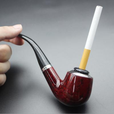 China Dual Function Pipe zf808 Men's Artisan Cut Tobacco Resin Classic Cut Tobacco Pipe for sale