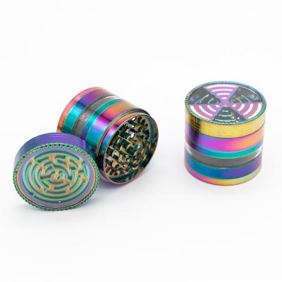 China Hexagon Zinc Alloy Herb Grinder 4 Parts Smoking Custom Logo Weed Smoking Tobacco Herb Grinder Zinc Metal for sale