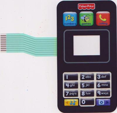 China Matte PC PVC LED Membrane Switch Keypad For Mobile Phone , Industrial Control for sale