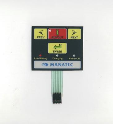 China Multicolored Printed Flexible Membrane Switch With LED window and Metal Dome for sale