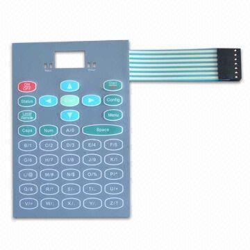 China Flexible Silicone Rubber Membrane Switch PET / PC For Telephone Systems for sale