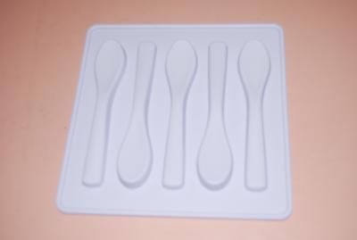 China Custom Kitchen Utensils White Silicone Spoon Tray With SGS , Rohs for sale