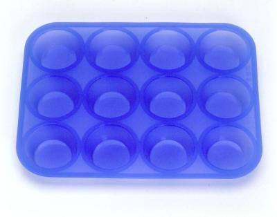 China Eco-Friendly Blue Silicone Cooking Utensils In Kitchen , Silicone Ice Cube Mold for sale