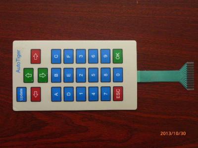 China Waterproof PCB Tactile Membrane Switch Keypad / Push Button Membrane Switch for sale