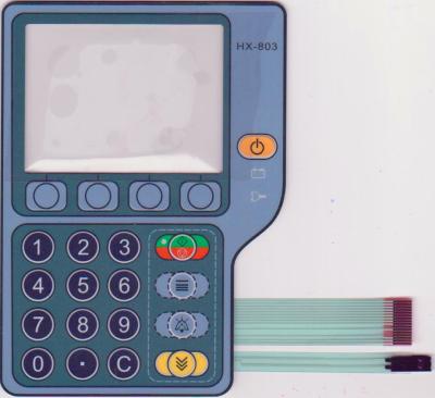 China Industrielle Steuerung führte Metallhauben-Membranschalter-Tastatur mit der Prägung zu verkaufen