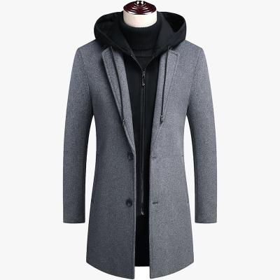 China Mysweeby Winter Warm Men's Coats Fashion Plain Plus Size Men's Jackets Thick Hooded Mens Jackets for sale