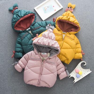 China Mysweeby New Design Windproof Children Coat Lovely Fashion Girls Hooded Coats Winter Warm Coat for sale