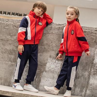 China British style Mysweeby autumn newcomer students sports wear simple fashion kids clothing sets school uniforms for sale