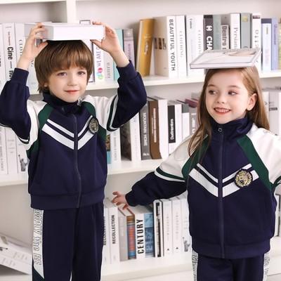 China Mysweeby Style Spring Autumn School Uniforms Letter Pattern Patchwork British Children Wear Student Uniforms for sale