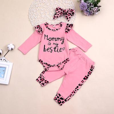 China mysweeby Newborn Baby Clothes Cotton Fabric Toddler Girl Anti-Shrink Clothes Falling Baby Dressing Sets for sale