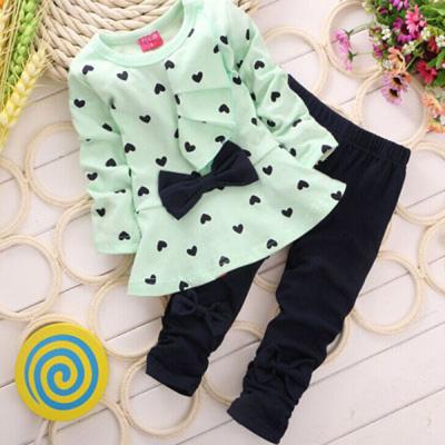 China Mysweeby Drop Girls Plain Vintage Toddler Girl Casual Dress Daily Casual Baby Clothing Sets for sale