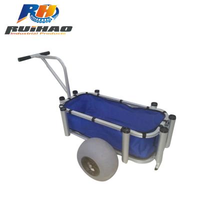 China For Beach Or Fishing Wholesale Two Wheel Fishing Carts Carrier Wheelbarrow Trolley Cart for sale