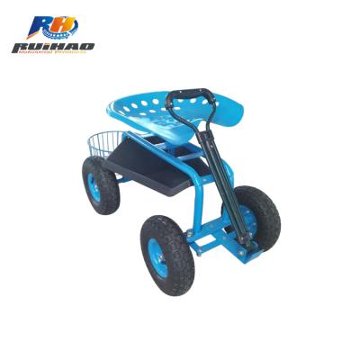 China New Garden Seat Easy-Transport Four-Wheeled Cart for sale