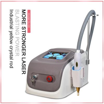 China New portable Q-switched pigment removal ND yag laser remove tattoo ND yag laser q switch tattoo removal machine for sale