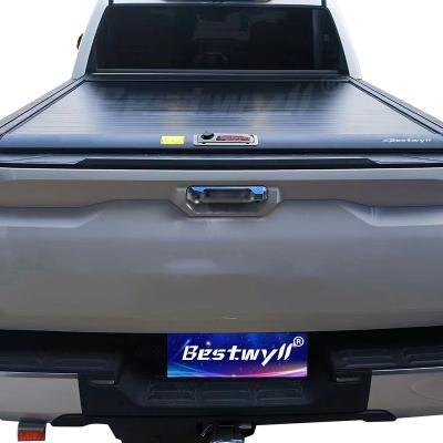 China BESTWYLL Waterproof Aluminum Tonneau Manual Pickup Truck Tonneau Cover For 2009+ Toyota Tundra, 5.5' Short Bed K33 for sale