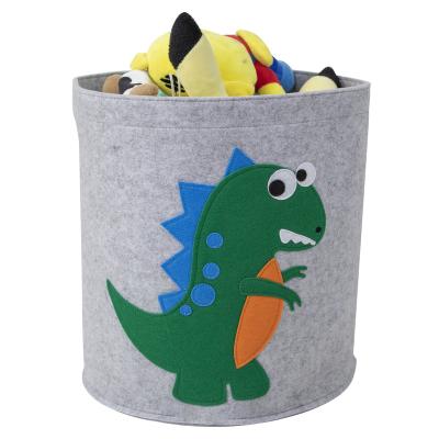 China Viable Children's Room Toy Bucket with Custom Model Felt Toy Storage Bag Folding Rope Lego Basket Size for sale