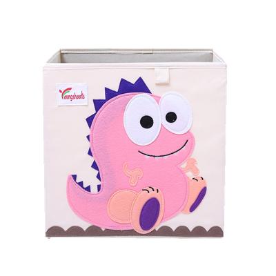 China Sustainable Folding Toys Storage Box Cartoon Clothes Cube Storage Box for sale